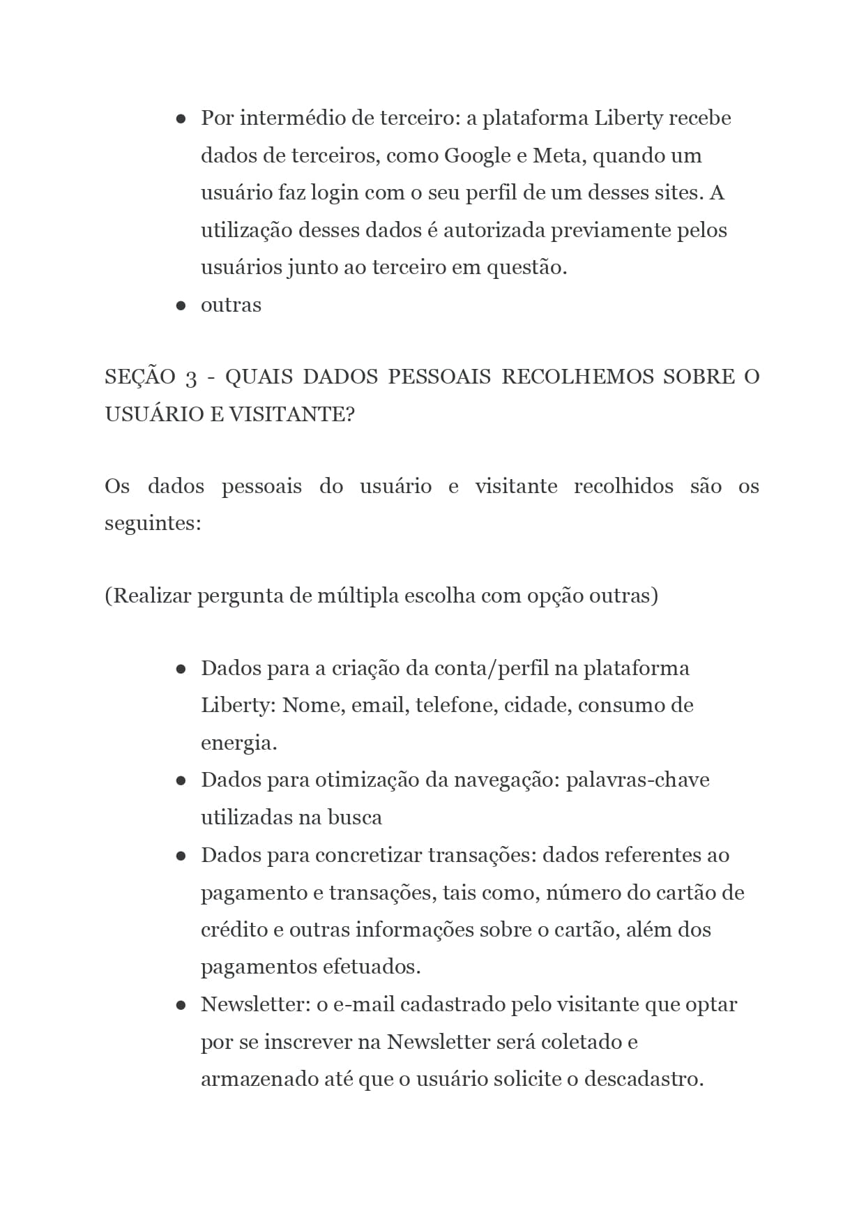 Política de privacidade 3